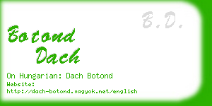 botond dach business card